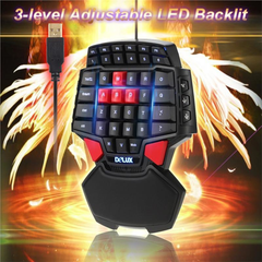 One Hand Single Wired USB Gaming Mini Keyboard