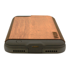 Ultra-Slim Wooden iPhone 8 Charging Battery Case