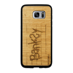 Slim Wooden Phone Case | Banksy Tag