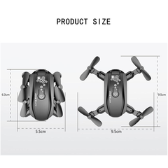 Midnight Black Remote WiFi Quadcopter Drone with 720P Wide Angle HD Camera