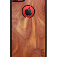 Slim Wooden Apple Cut-out Case