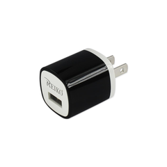 REIKO 1 AMP WALL USB TRAVEL ADAPTER CHARGER IN BLACK