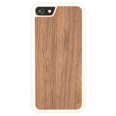 Slim Wooden iPhone Case White | Yoga Aum