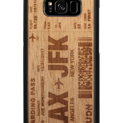 Slim Wooden Phone Case (Mahogany) | Boarding Pass Traveler