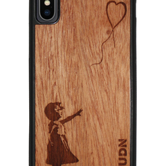 Slim Wooden Phone Case | Banksy Girl With a Balloon