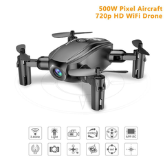 Midnight Black Remote WiFi Quadcopter Drone with 720P Wide Angle HD Camera