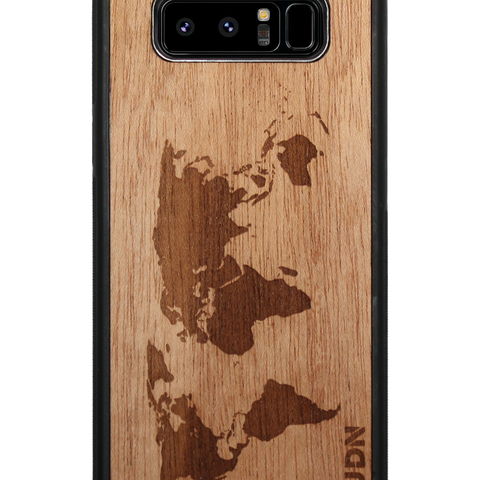 Slim Wooden Phone Case | World Map Traveler