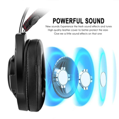 Noise Canceling Gaming Stereo Wired Headphones with LED Lights