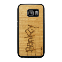 Slim Wooden Phone Case | Banksy Tag
