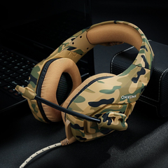 Army Style Wired Noise Canceling Gaming Stereo Headphone