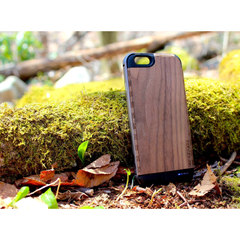 Ultra-Slim Wooden iPhone 8 Charging Battery Case