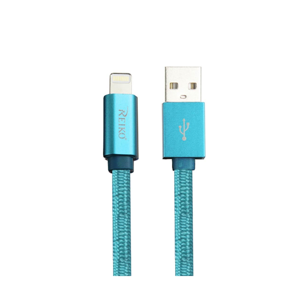 REIKO IPHONE 6 3FT LIGHTING CERTIFIED BRAIDED DATA CABLE IN BLUE