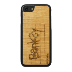 Slim Wooden Phone Case | Banksy Tag