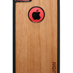 Slim Wooden Apple Cut-out Case