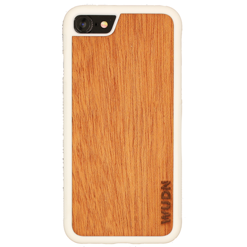 Slim Wooden iPhone Case White