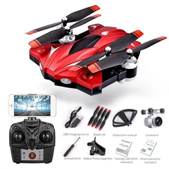 Foldable RC Altitude Hold Quadcopter Drone with LED Lights