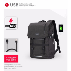 USB Charging Backpack Bag 15.6