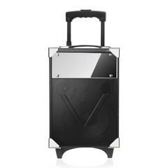 Universal Trolley Bluetooth Speaker Embedded With Control Panel In Black