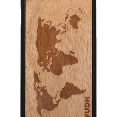 Slim Wooden Phone Case | World Map Traveler