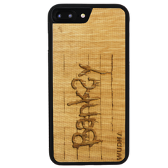 Slim Wooden Phone Case | Banksy Tag