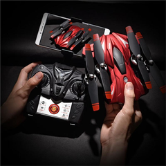 Foldable RC Altitude Hold Quadcopter Drone with LED Lights