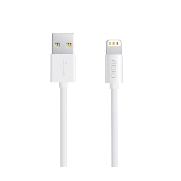 Reiko iPhone  6Ft Lighting Certified USB Data Cable In White