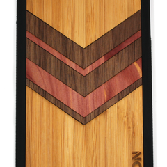 Slim Wooden Phone Case | Geometric Arrow Inlays