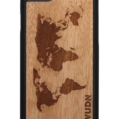 Slim Wooden Phone Case | World Map Traveler
