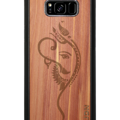Slim Wooden Phone Case (Black) | Yoga Ganesha