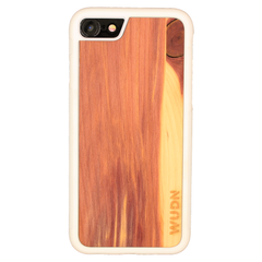 Slim Wooden iPhone Case White | Yoga Aum
