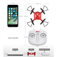 Mini Red 4 Axis Altitude Hold Quadcopter Drone