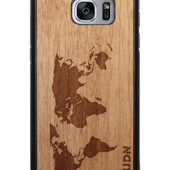 Slim Wooden Phone Case | World Map Traveler