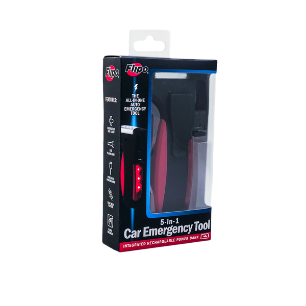 Black & Red 5 in 1 Car Emergency Tool