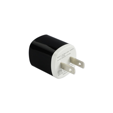 REIKO 1 AMP WALL USB TRAVEL ADAPTER CHARGER IN BLACK