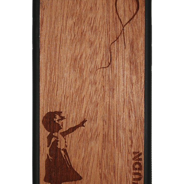 Slim Wooden Phone Case | Banksy Girl With a Balloon