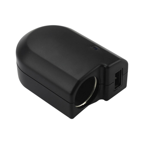 REIKO 1 AMP 3-IN-1 AC TO DC WALL ADAPTER TO CAR CHARGER IN BLACK