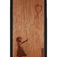 Slim Wooden Phone Case | Banksy Girl With a Balloon
