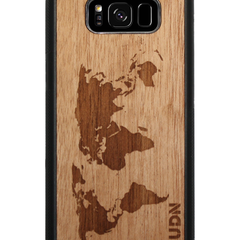 Slim Wooden Phone Case | World Map Traveler