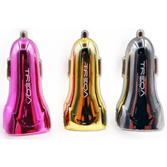 CC-306 Double USB Metallic Car Charger