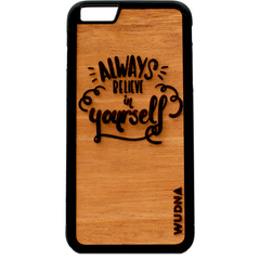 Slim Wooden Mahogany Phone Case  | Always Believe in Yourself