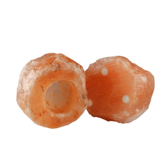 Himalayan Rock Salt Candle Holder - Pink Salt 2 Pack