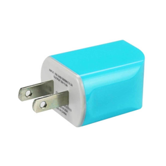 REIKO MICRO USB 1 AMP PORTABLE MICRO TRAVEL ADAPTER CHARGER WITH CABLE IN BLUE