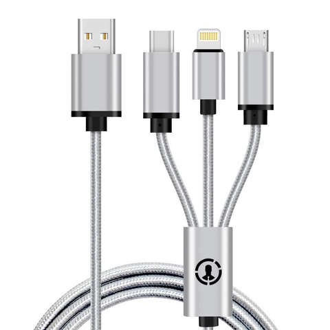 3-in-1 USB Charging Cable | 3.3ft