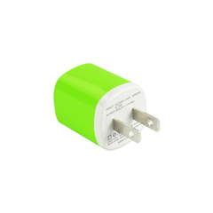 REIKO 1 AMP WALL USB TRAVEL ADAPTER CHARGER IN GREEN