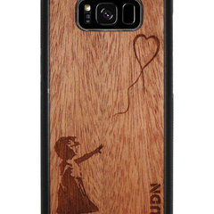 Slim Wooden Phone Case | Banksy Girl With a Balloon
