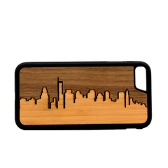 Slim Wooden Phone Case | Boston Skyline Traveler