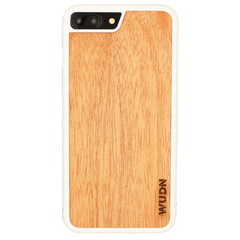 Slim Wooden iPhone Case White | Yoga Aum