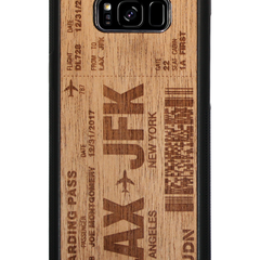 Slim Wooden Phone Case (Mahogany) | Boarding Pass Traveler