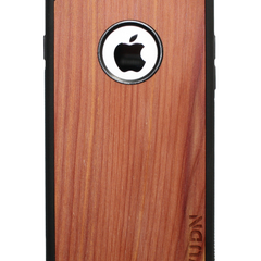 Slim Wooden Apple Cut-out Case