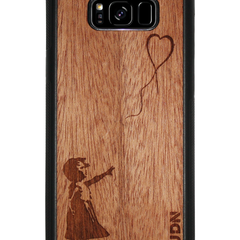 Slim Wooden Phone Case | Banksy Girl With a Balloon